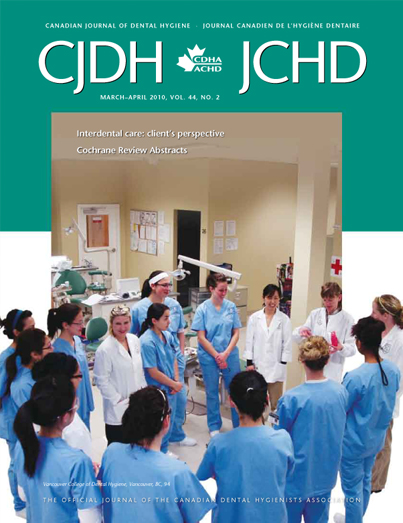 Vancouver Dental College Students in CJDH Magazine 2010